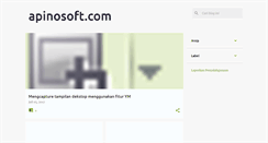 Desktop Screenshot of apinosoft.com