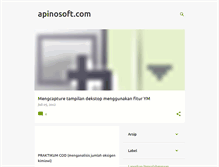 Tablet Screenshot of apinosoft.com